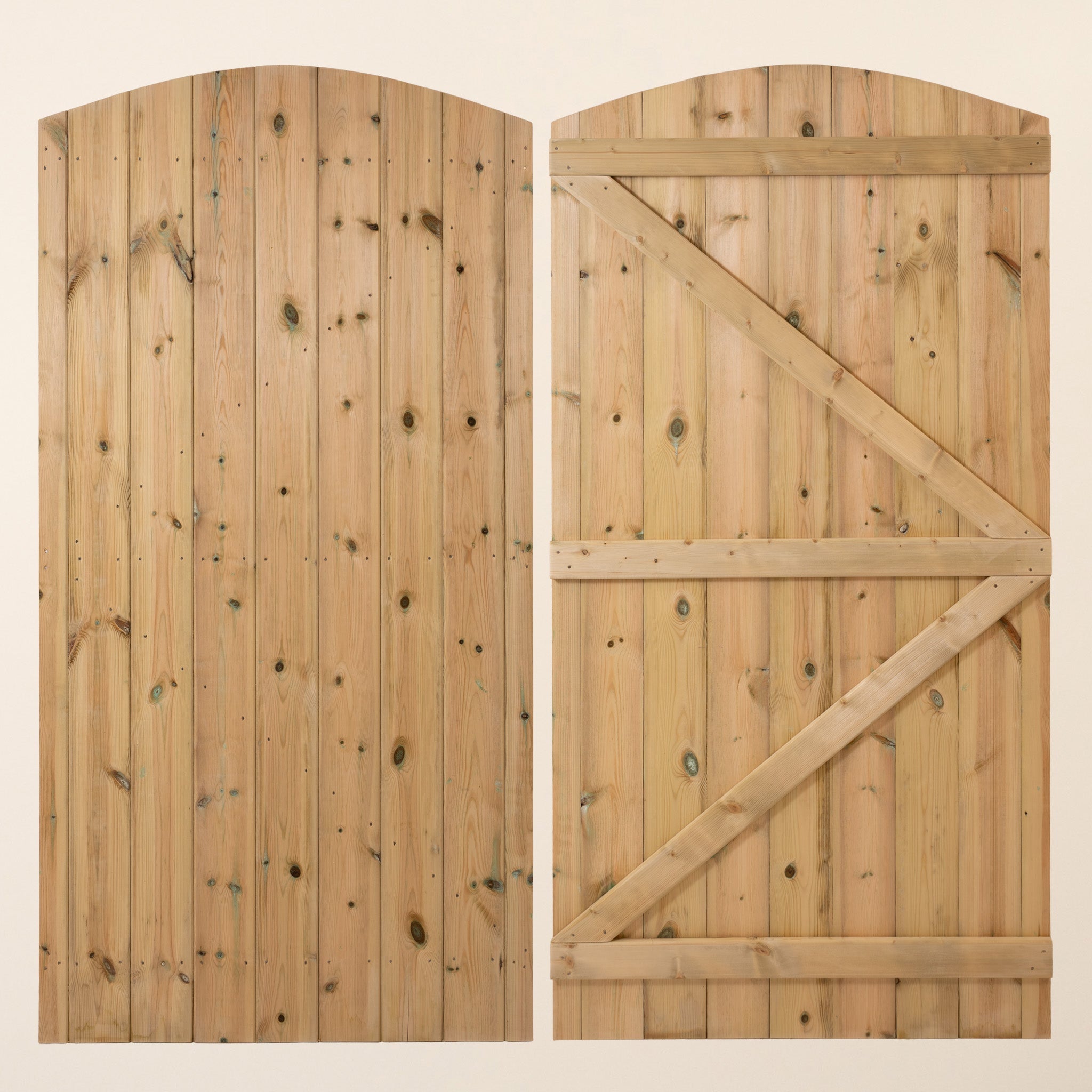 Ruby Ready T&G Curved Top Garden Gate (1.8m x 0.9m)
