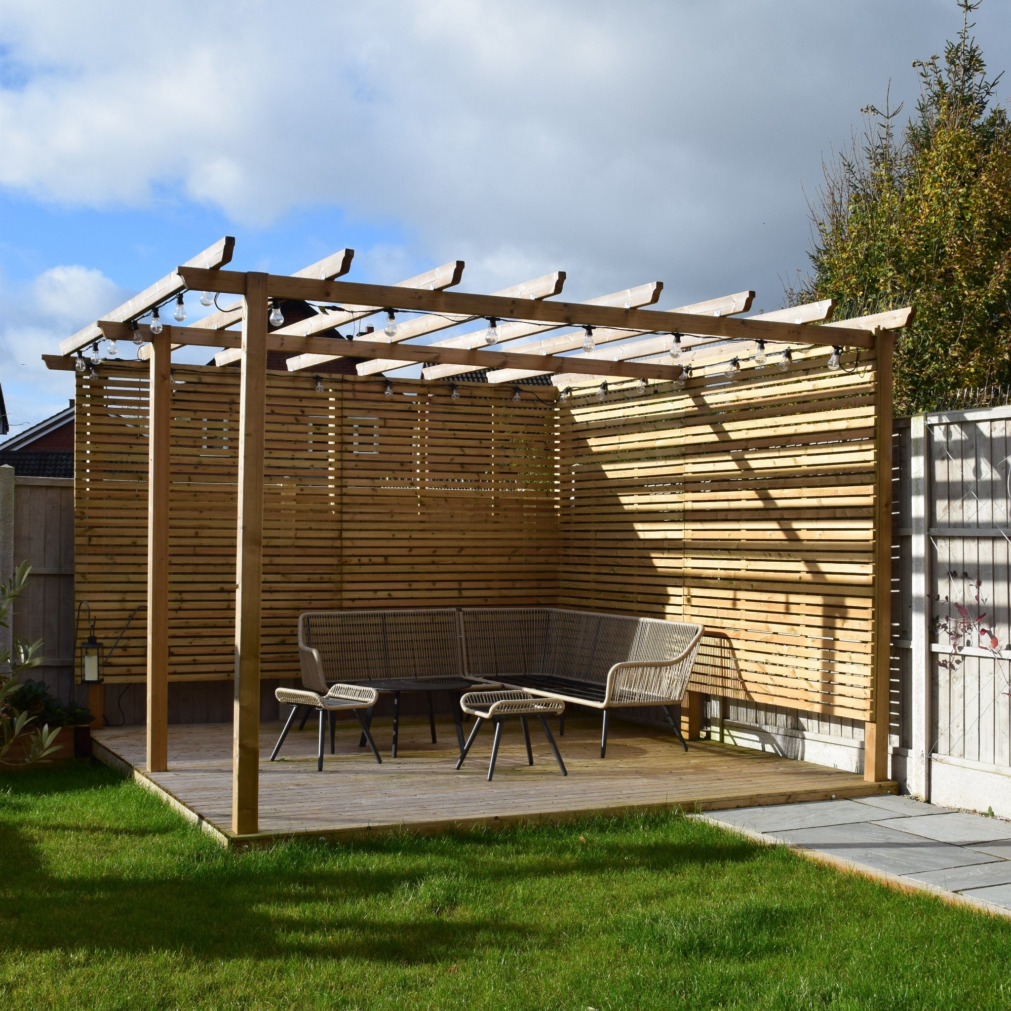 Treated PSE Slatted Panel