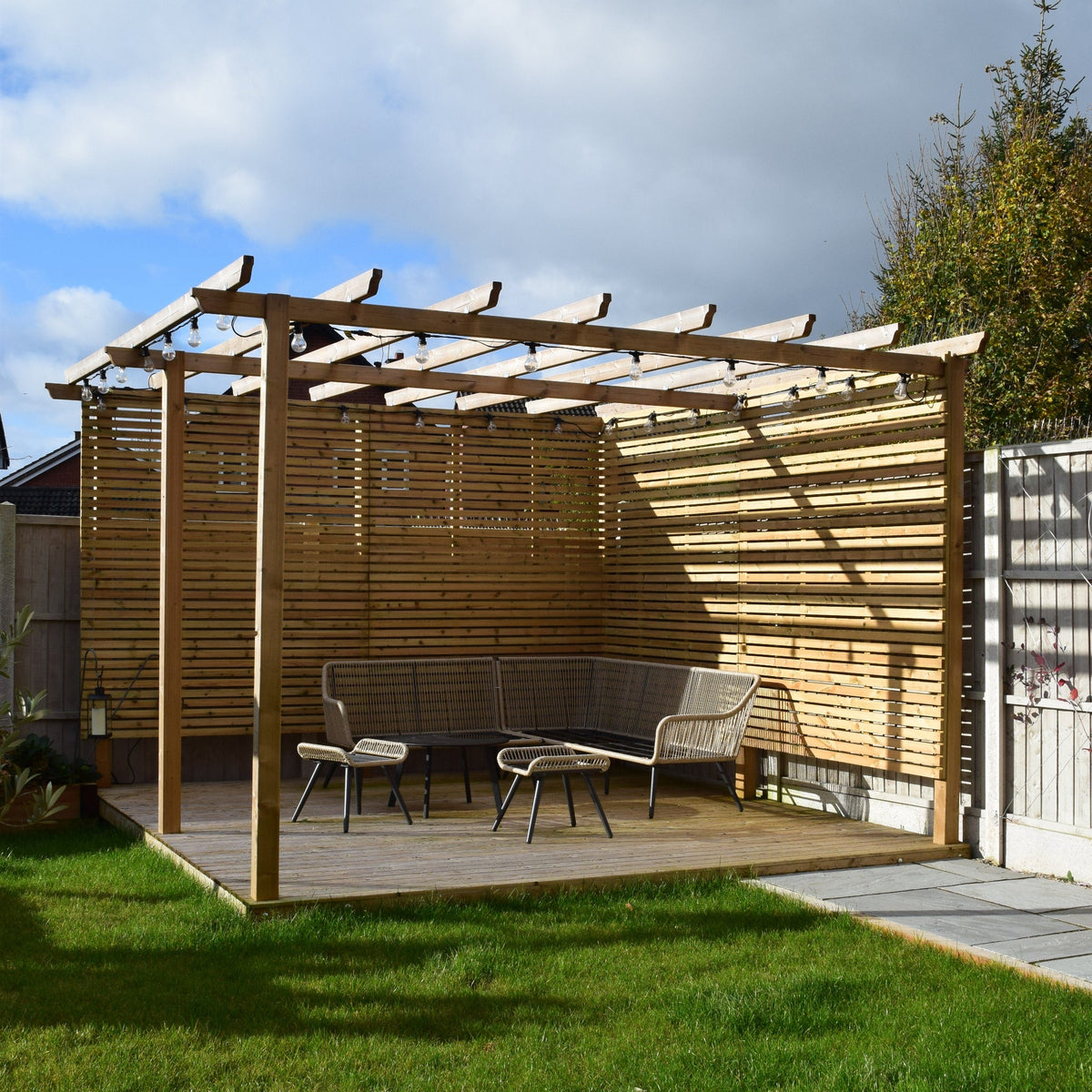 Treated PSE Slatted Panel