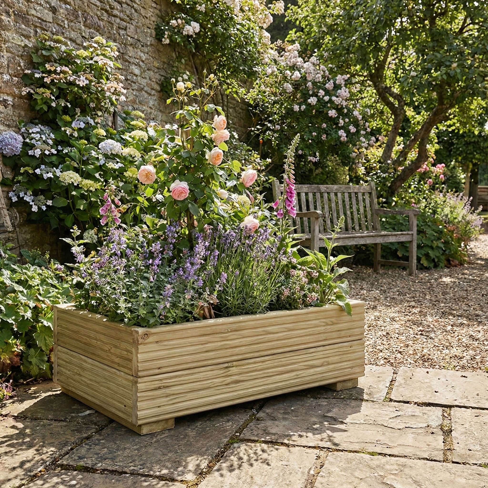Scandinavian Redwood Lightweight Decking Planter