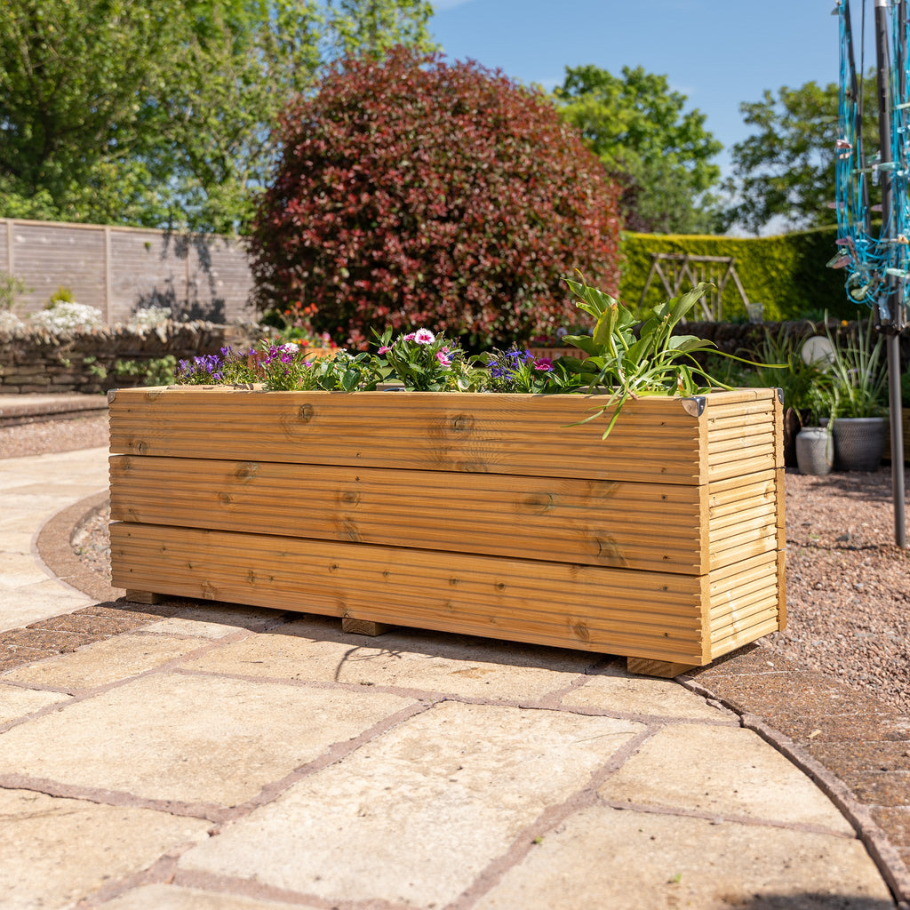 Scandinavian Redwood Decking Planter