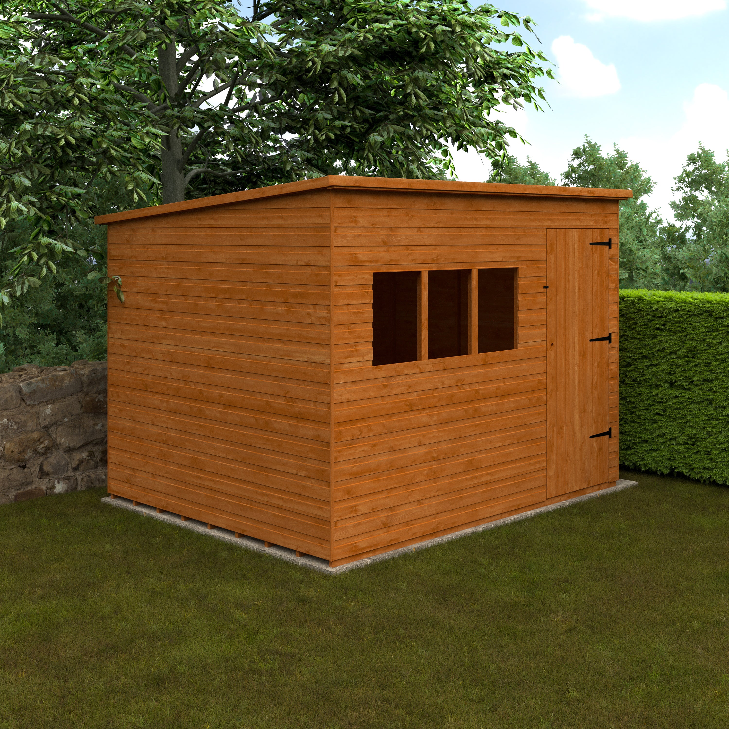 Deluxe Pent Shed Extra Tall