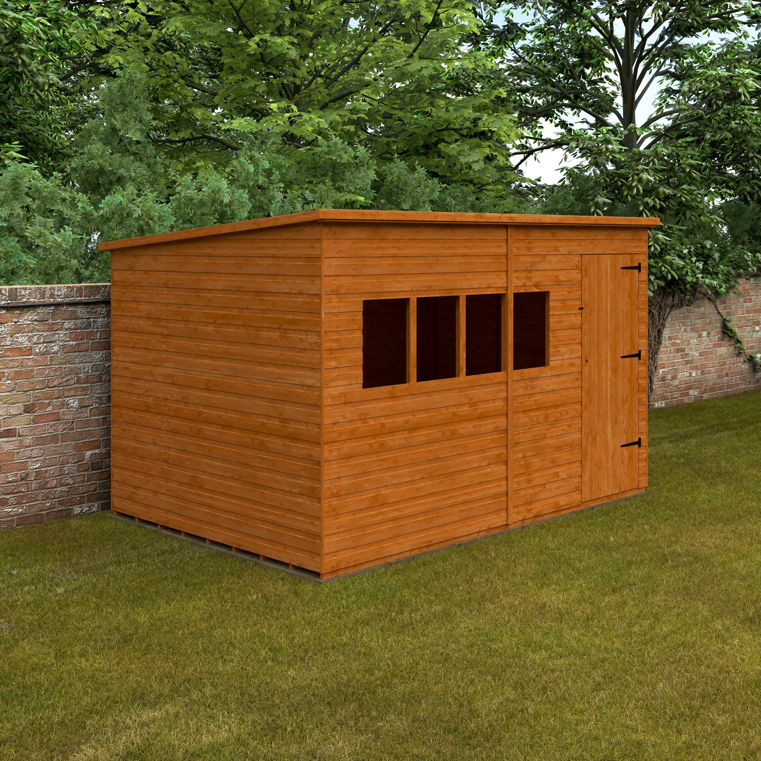 Deluxe Pent Shed Extra Tall