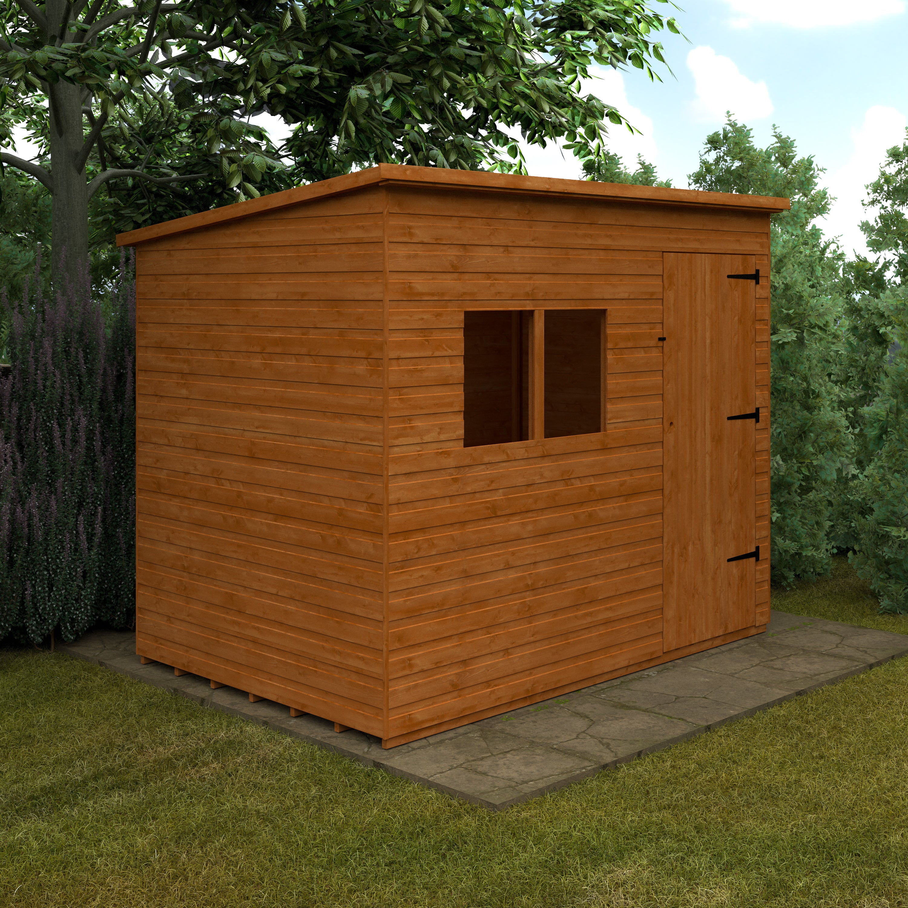 Deluxe Pent Shed Extra Tall