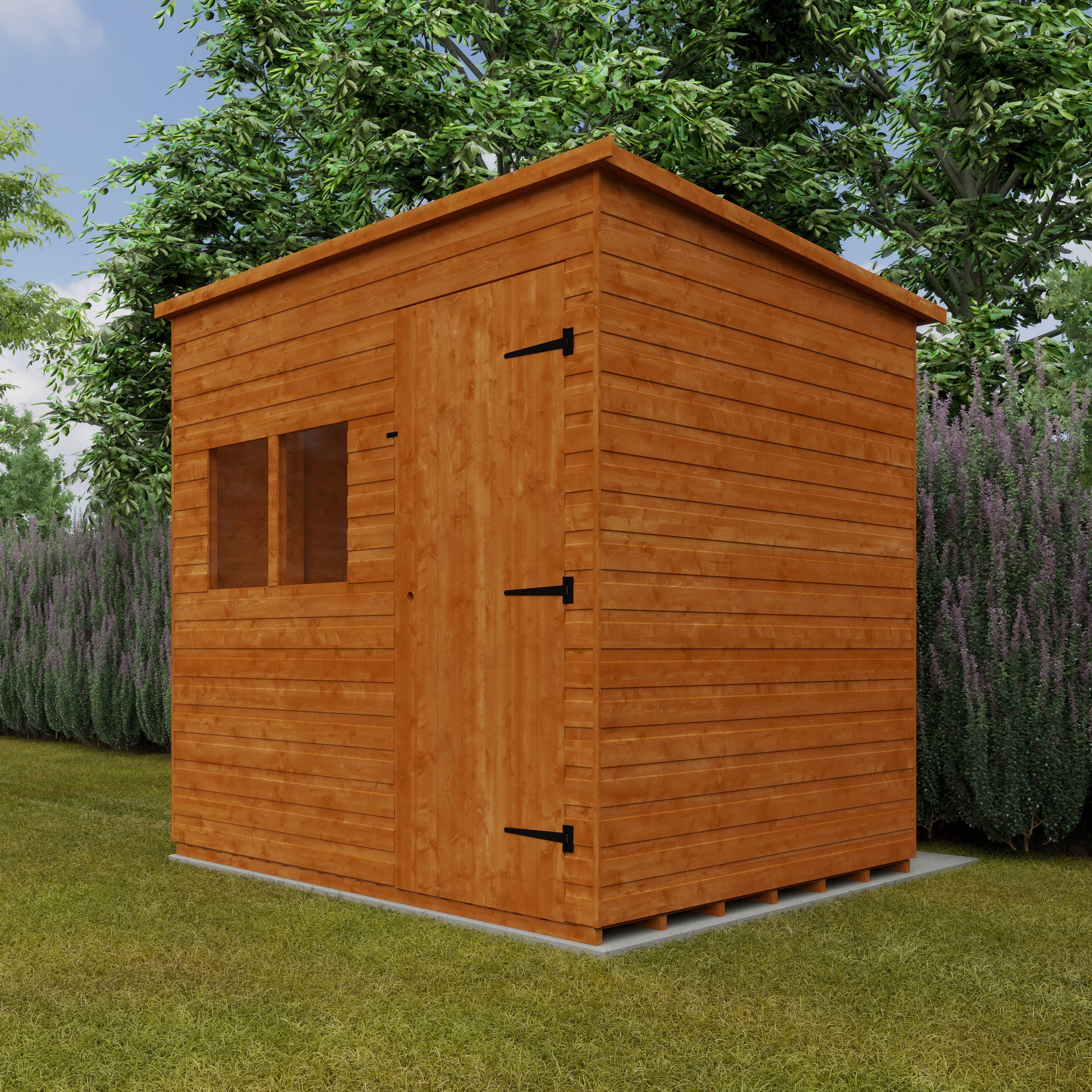 Deluxe Pent Shed Extra Tall