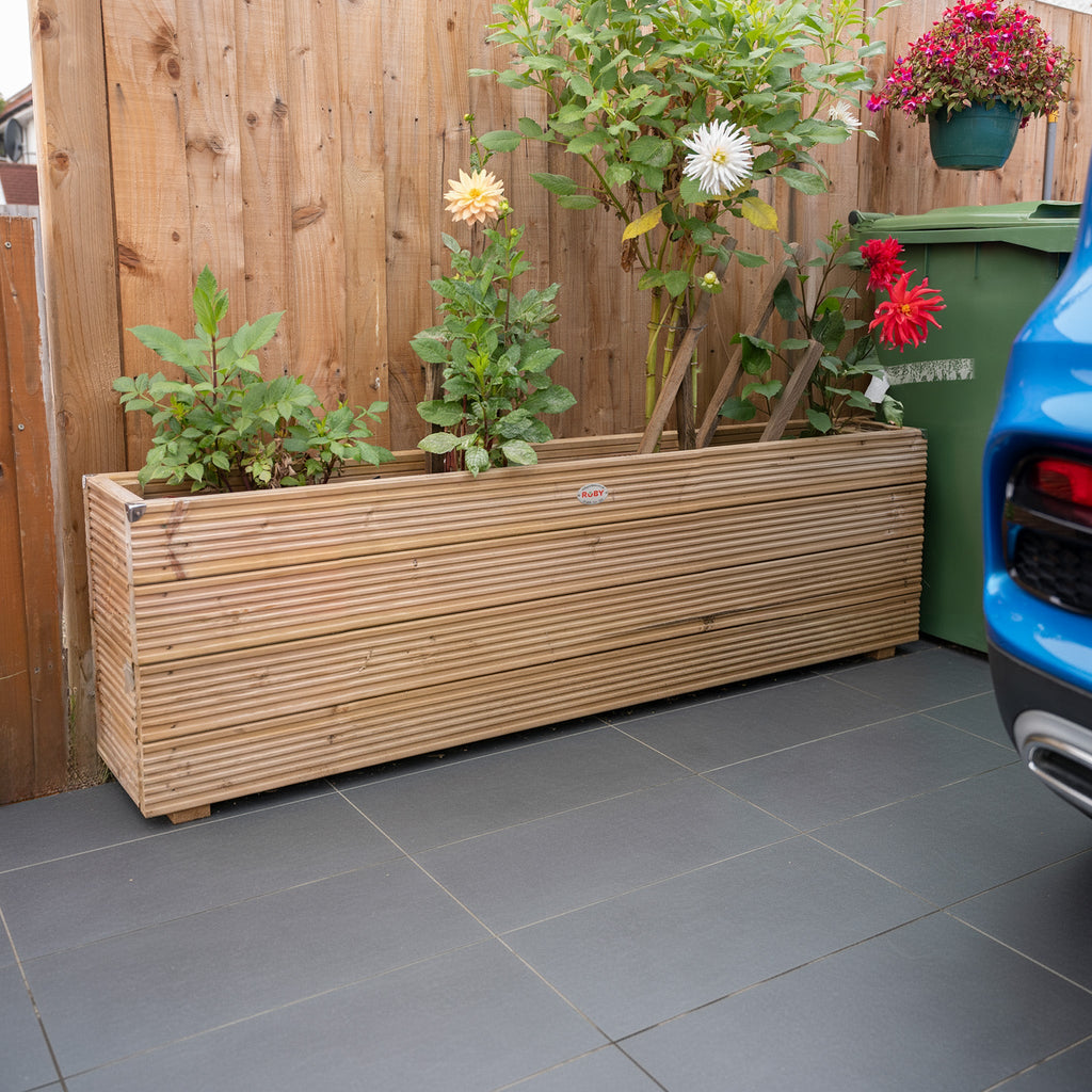 Scandinavian Redwood Deluxe Decking Planter