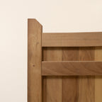 Iroko Swan Neck Cottage Mortise & Tenon Sliding Driveway Gate