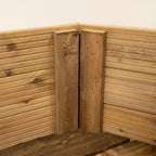 Scandinavian Redwood Hexagonal Decking Planter