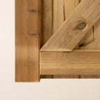 Scandinavian Redwood Arch Top Gate (2.4m High)