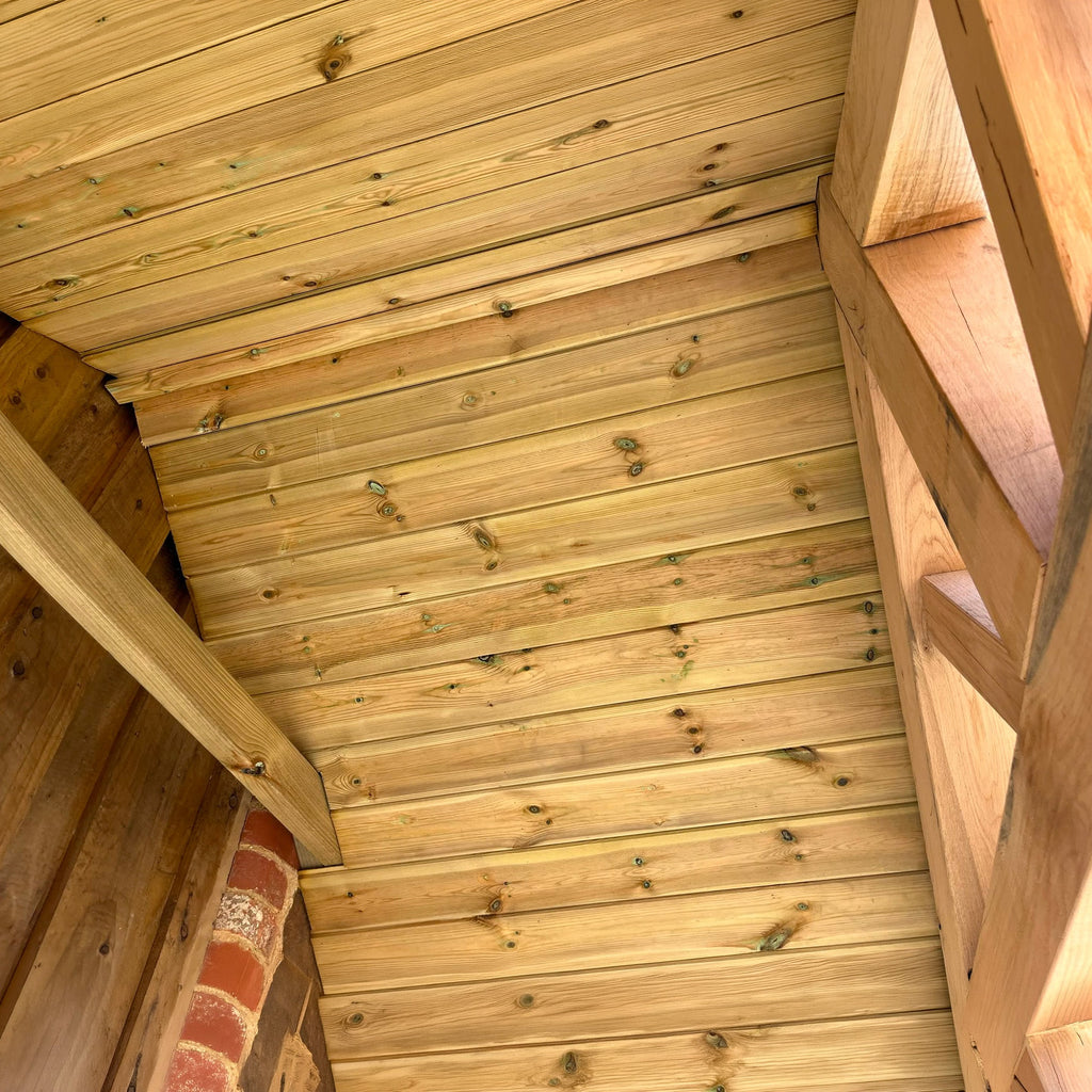 Apex Slate Roof Oak Full Height Porch (4 Posts)
