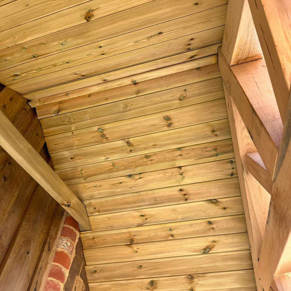 Apex Slate Roof Oak Full Height Porch (4 Posts)