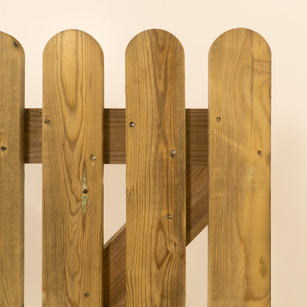 Pressure Treated Picket Round Top Side Gate (1.2m)