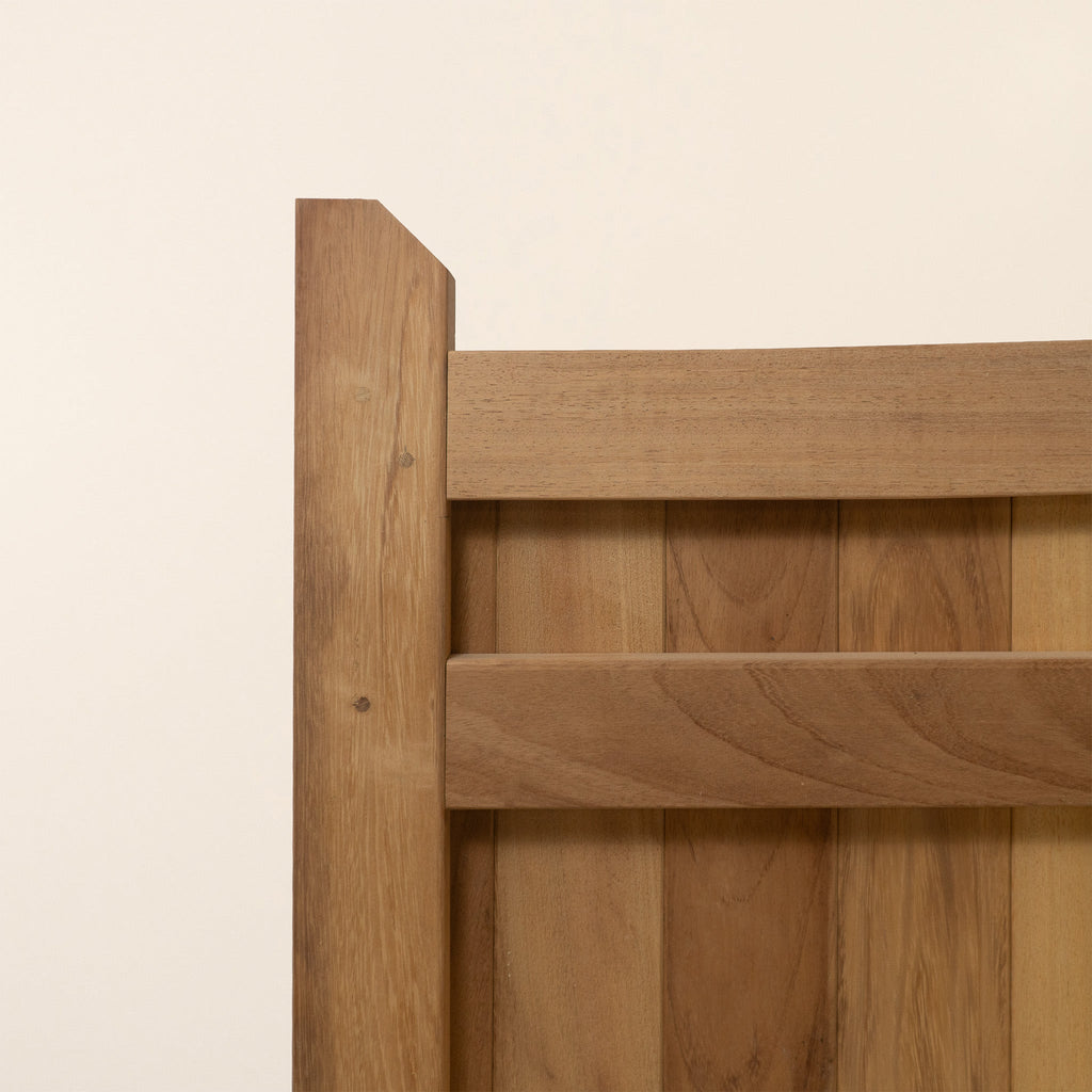 Iroko Swan Neck Cottage Driveway Gate Pair