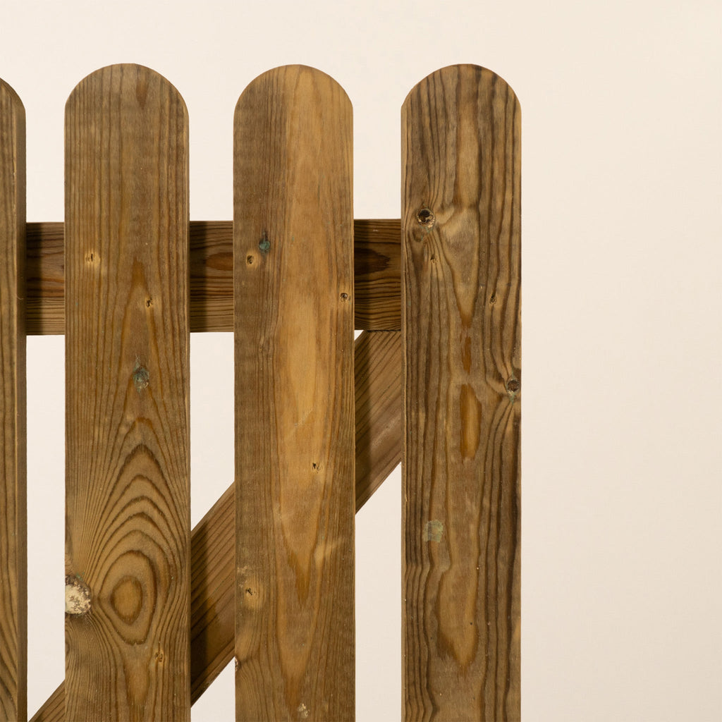 Round Top Pressure Treated Picket Side Gate (0.9m)
