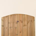 Instow Scandinavian Redwood Curved Top Tongue & Groove Side Gate (2.1m High)