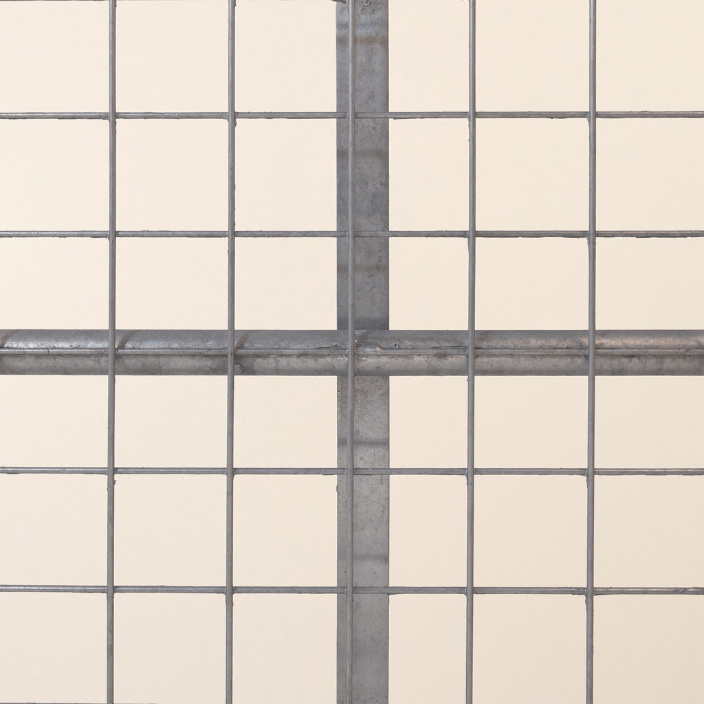 IAE Galvanised Steel 5-Rail Half-Meshed Gate