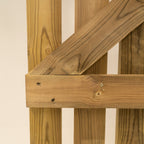 Mixed Softwood Curved Top Premium Picket Gate (1.8m High)