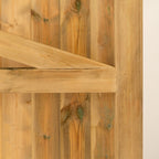 Highampton Scandinavian Redwood Mortise & Tenon Driveway Gate Pair