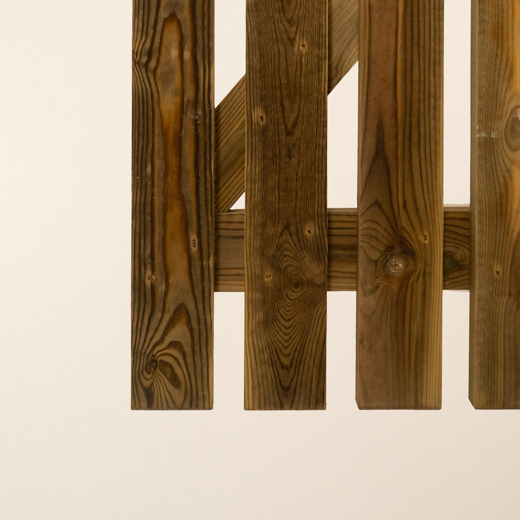 Round Top Pressure Treated Picket Side Gate (0.9m)