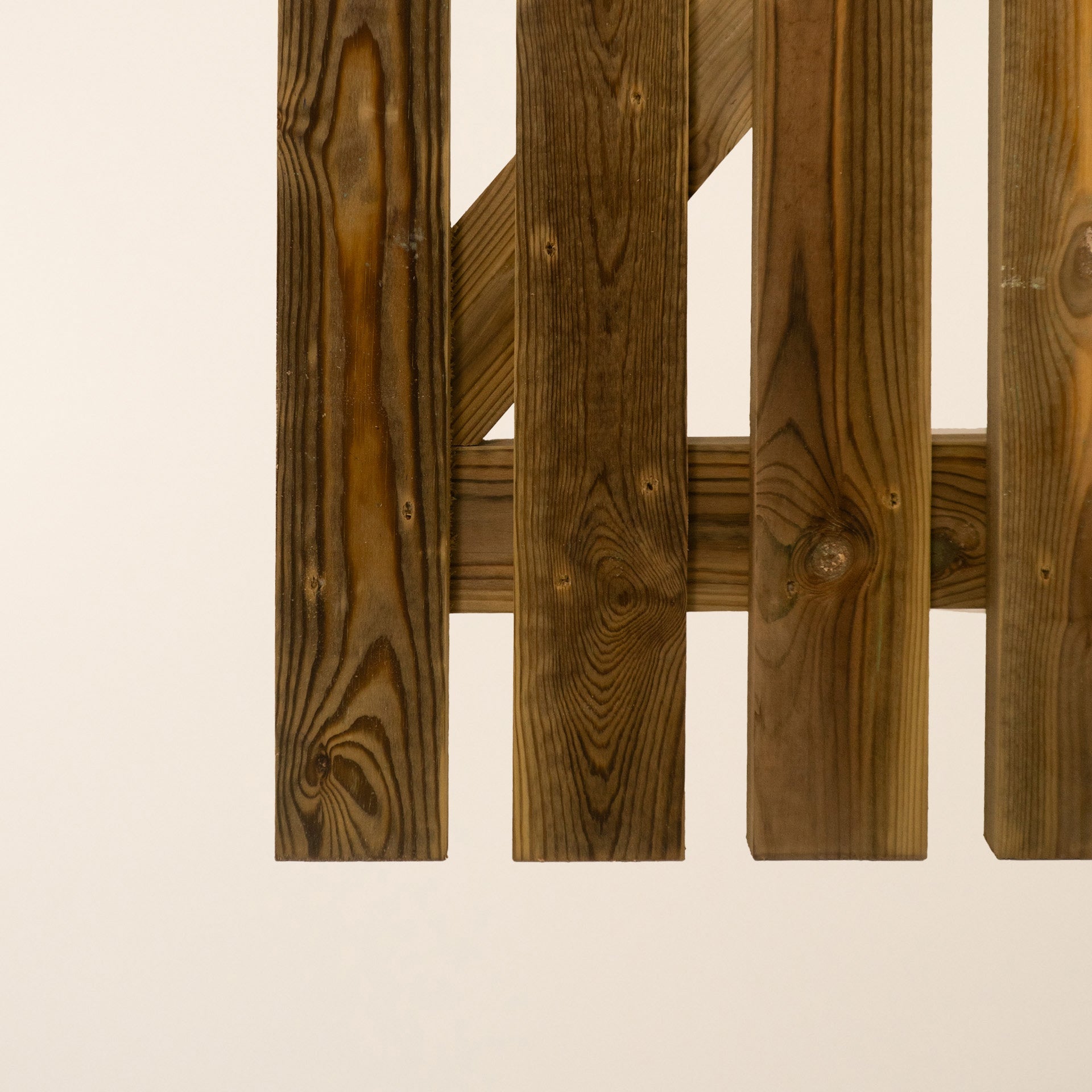 Round Top Pressure Treated Picket Side Gate (0.9m)
