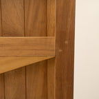 Iroko Swan Neck Mortise & Tenon Driveway Sliding Gate