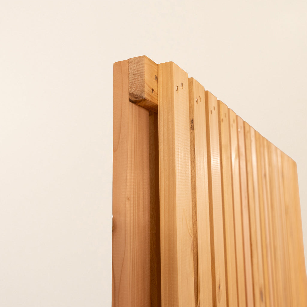 Double Sided Planed Cedar / Larch Slatted Panel (Vertical)