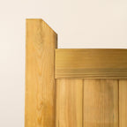 Swan Neck Scandinavian Redwood Gate Pair