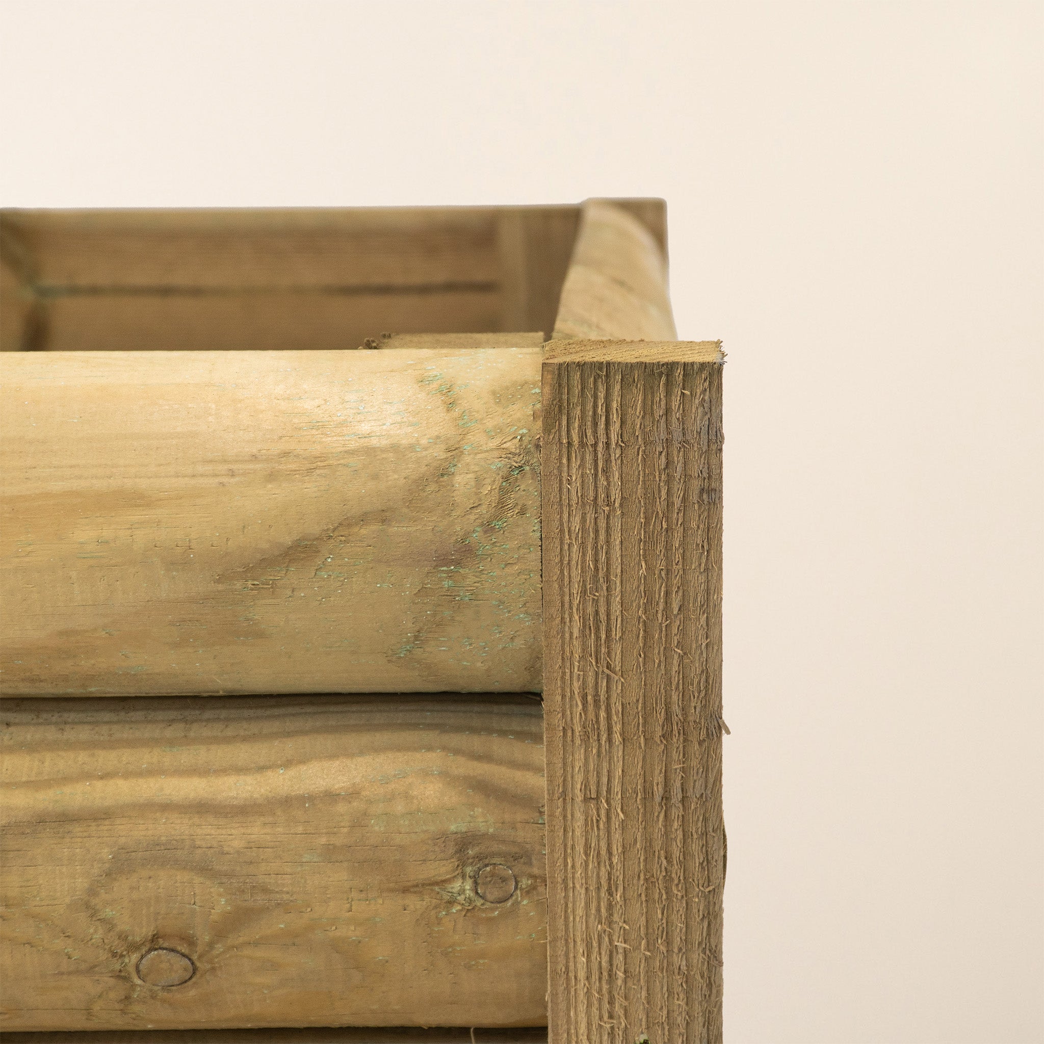 Scandinavian Redwood Half-Round Garden Planter
