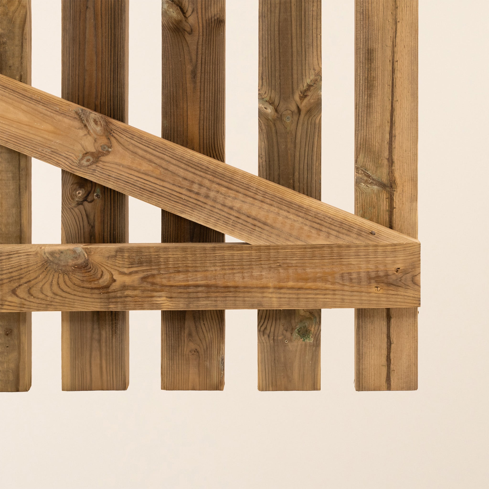 Pressure Treated Picket Side Gate Pointed Top (0.9m)