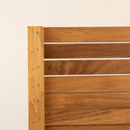 Iroko Slatted Fence Panels (6mm Spacings)