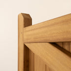 Highampton Iroko Mortise & Tenon 3/4 & 1/4 Entrance Gate Pair