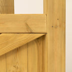 Cottage Scandinavian Redwood Bifold 3-Leaf Driveway Gate