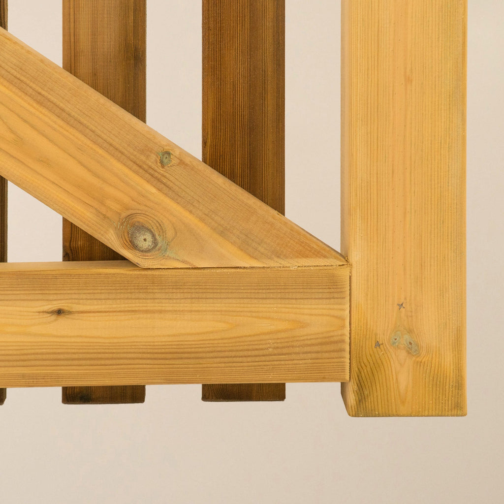 Salcombe Scandinavian Redwood Mortise & Tenon Single Gate