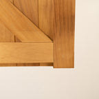 Iroko Cottage Mortise & Tenon 3/4 1/4 Entrance Gates (Pair)