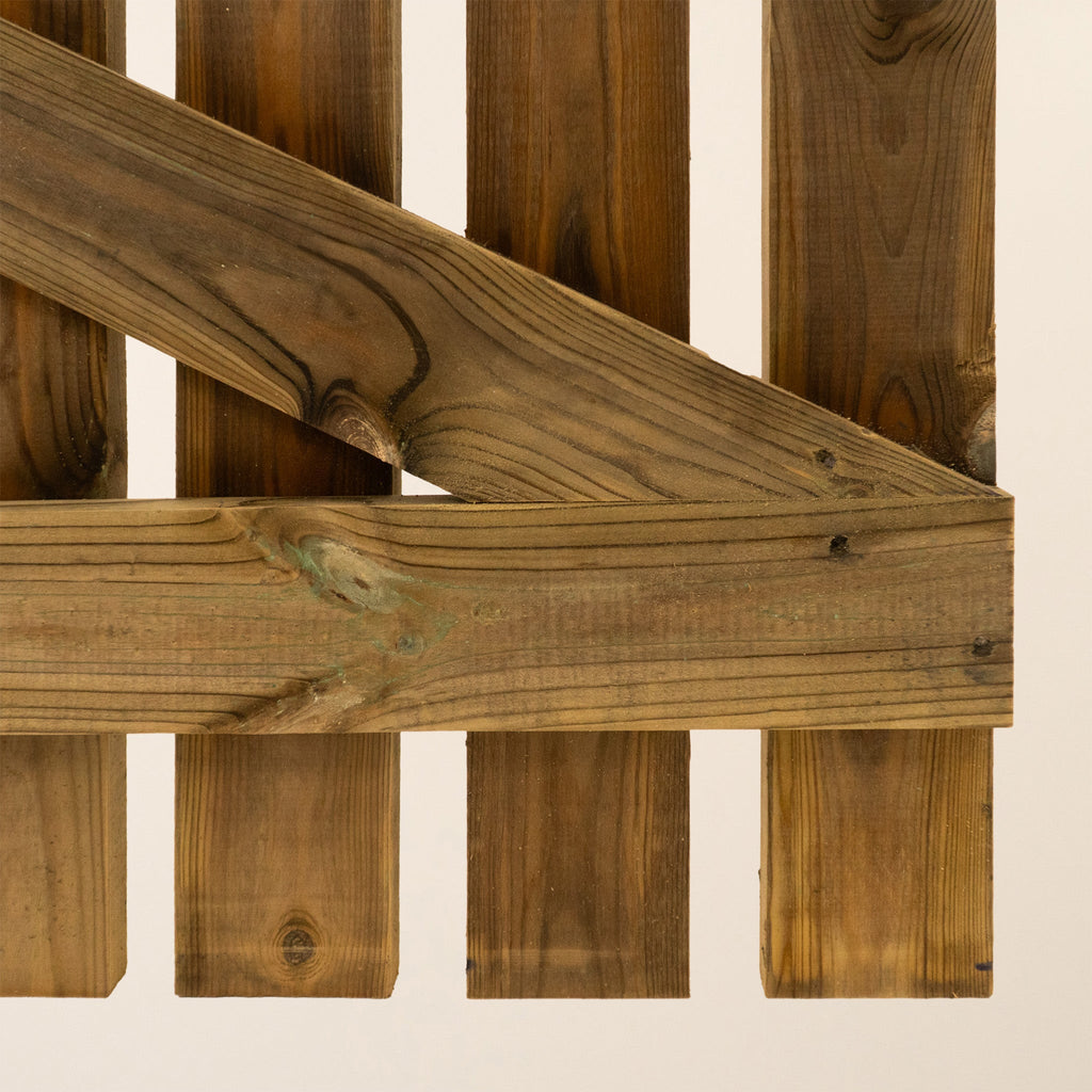 Pressure Treated Picket Side Gate Pointed Top 1.5m