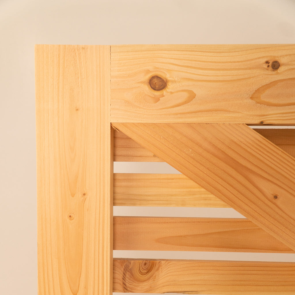 Larch Slatted Gates Pair
