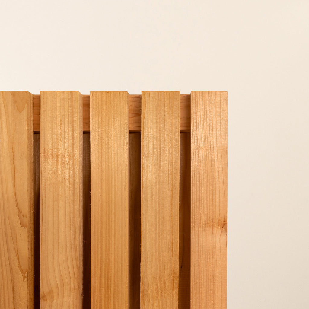Double Sided Planed Cedar / Larch Slatted Panel (Vertical)