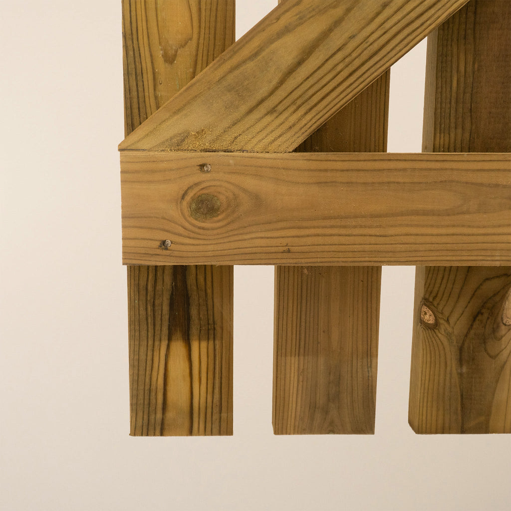 Mixed Softwood Curved Top Premium Picket Gate (1.8m High)