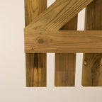 Mixed Softwood Curved Top Premium Picket Gate (1.8m High)