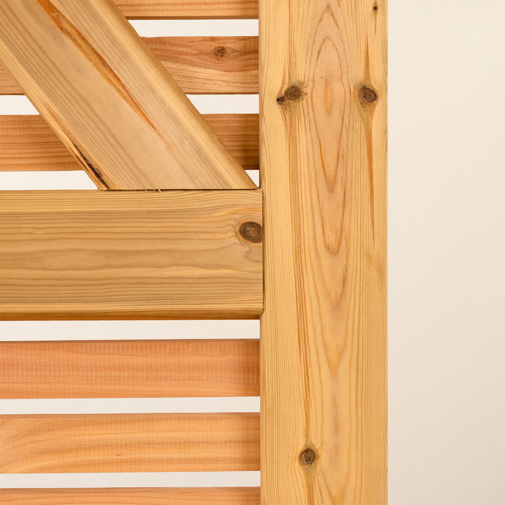 Cedar Slatted Gate (with Bracing)