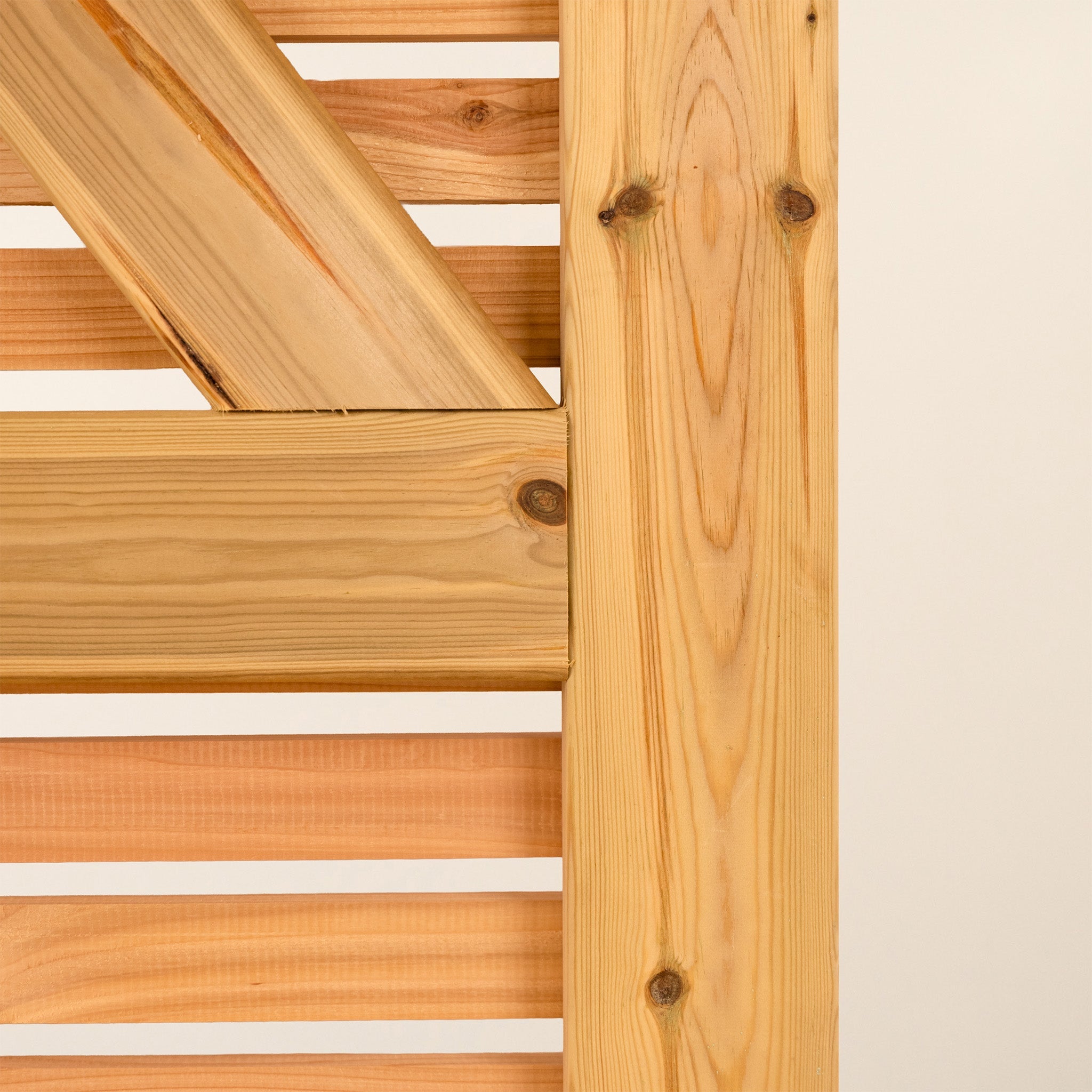 Cedar Slatted Gate (with Bracing)