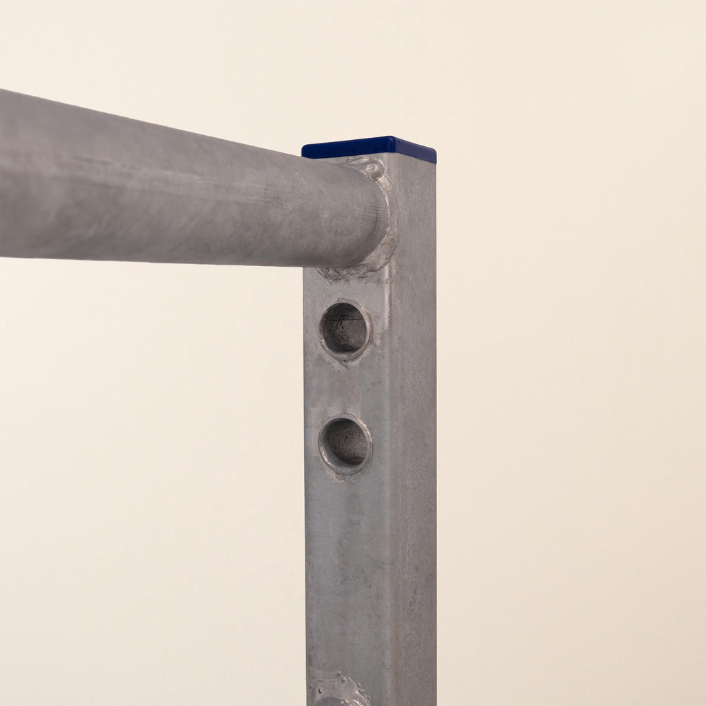 IAE Galvanised Steel 5-Rail Half-Meshed Gate