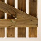 Pressure Treated Picket Side Gate Round Top 1.5m