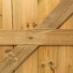 Swan Neck Scandinavian Redwood Gate Pair