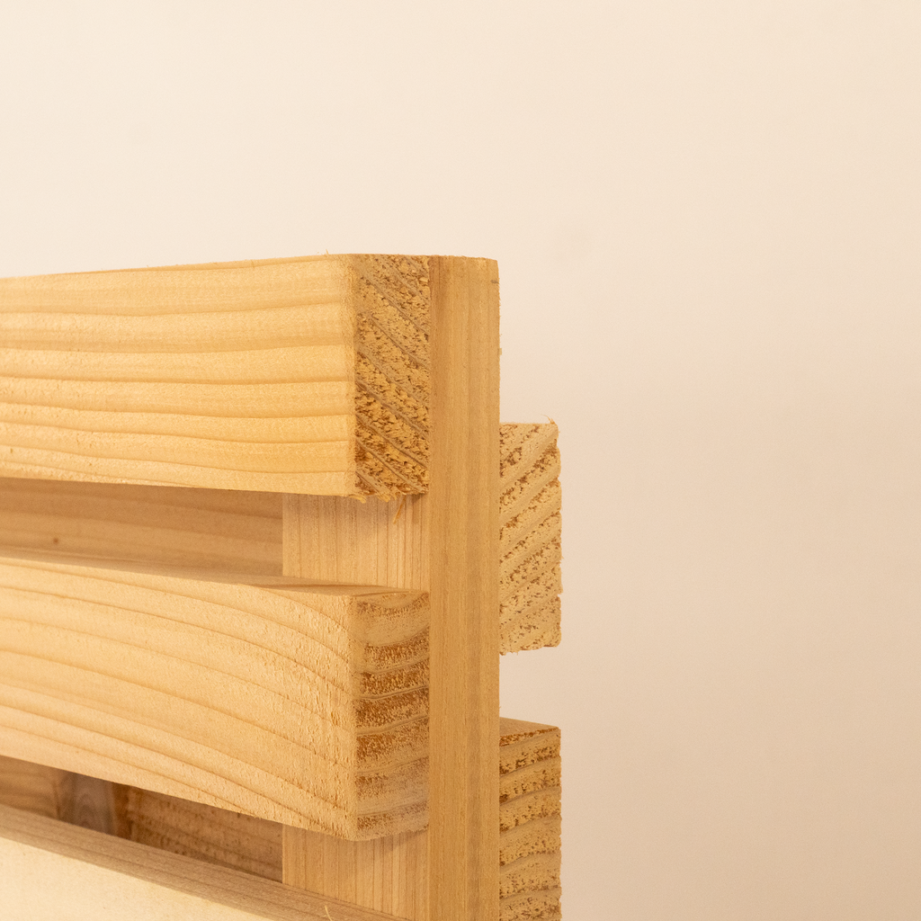 Double Sided Planed Cedar/Larch Slatted Panel (Horizontal)