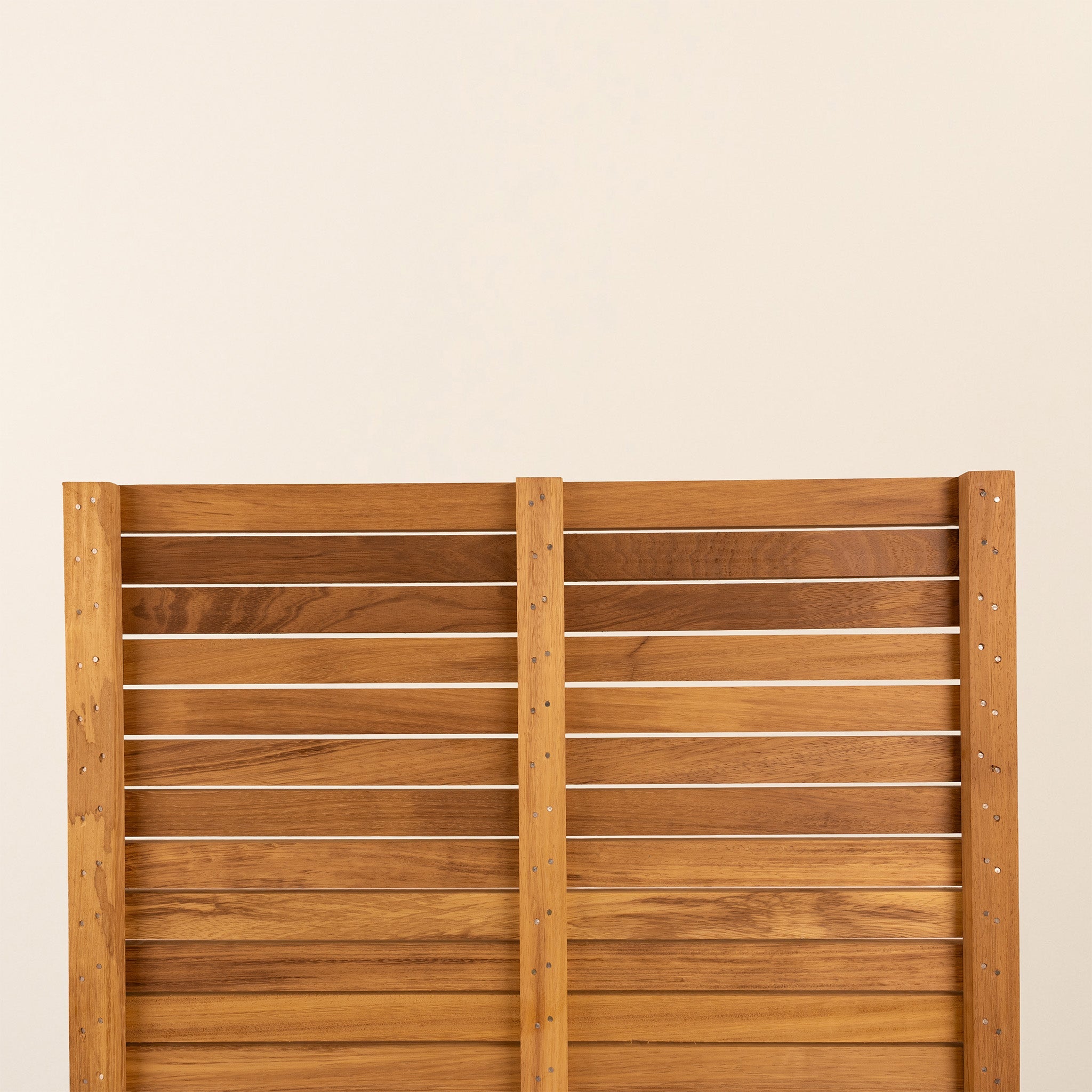 Iroko Slatted Fence Panels (6mm Spacings)