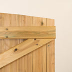 Instow Scandinavian Redwood Curved Top Tongue & Groove Side Gate (1.2m High)