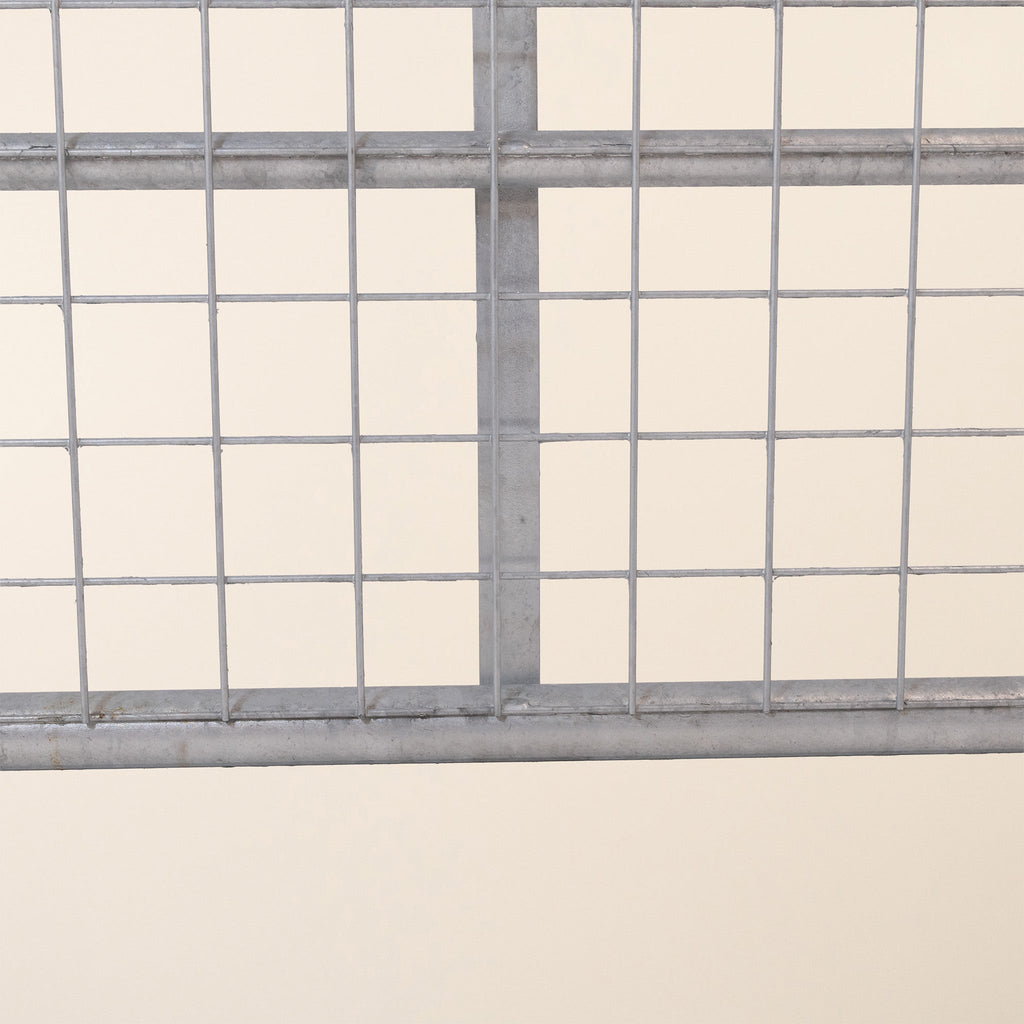 IAE Galvanised Steel 5-Rail Half-Meshed Gate