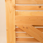 Larch Slatted Gates Pair