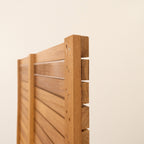 Iroko Slatted Fence Panels (6mm Spacings)